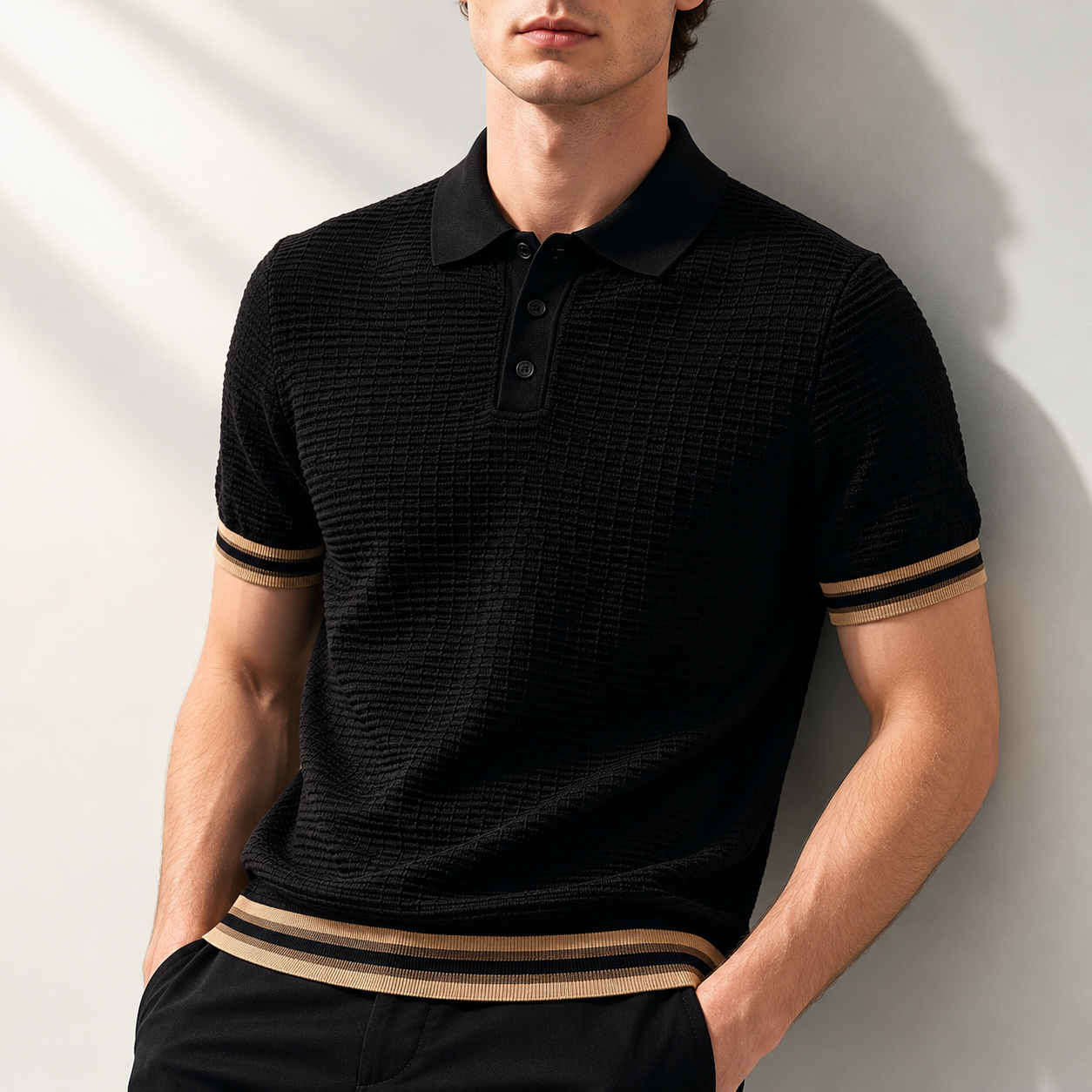 MODERN KNIT POLO FOR MEN
