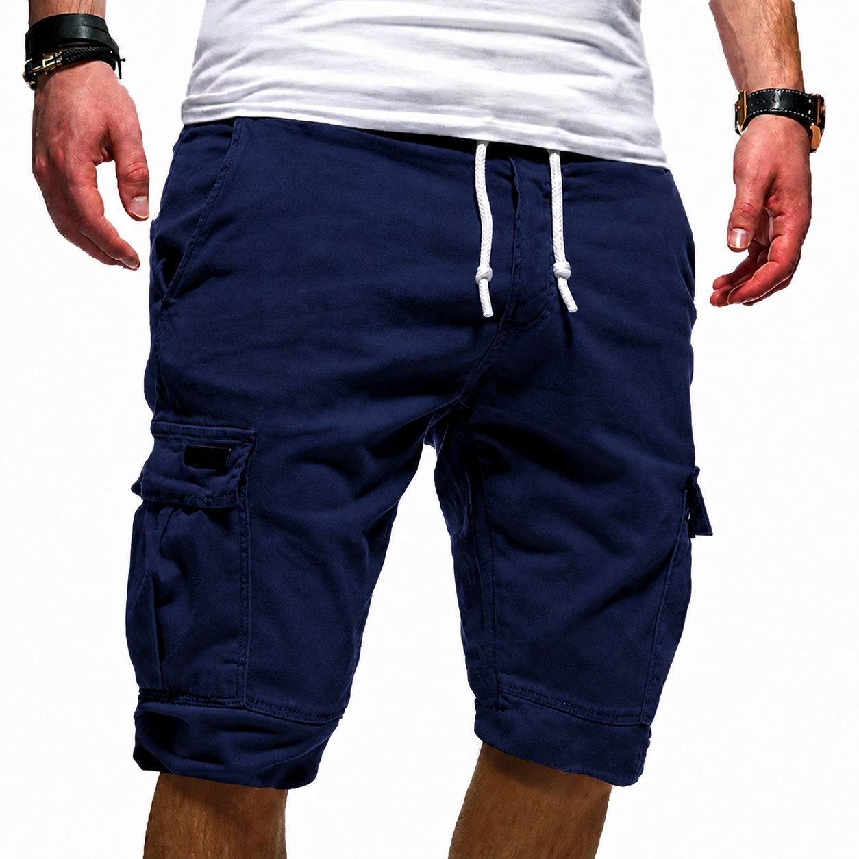 MULTI-POCKET CARGO SHORTS FOR MEN