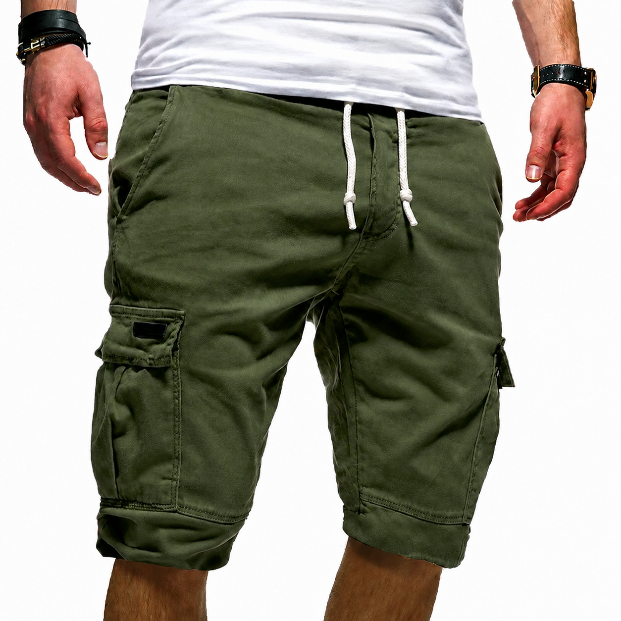 MULTI-POCKET CARGO SHORTS FOR MEN