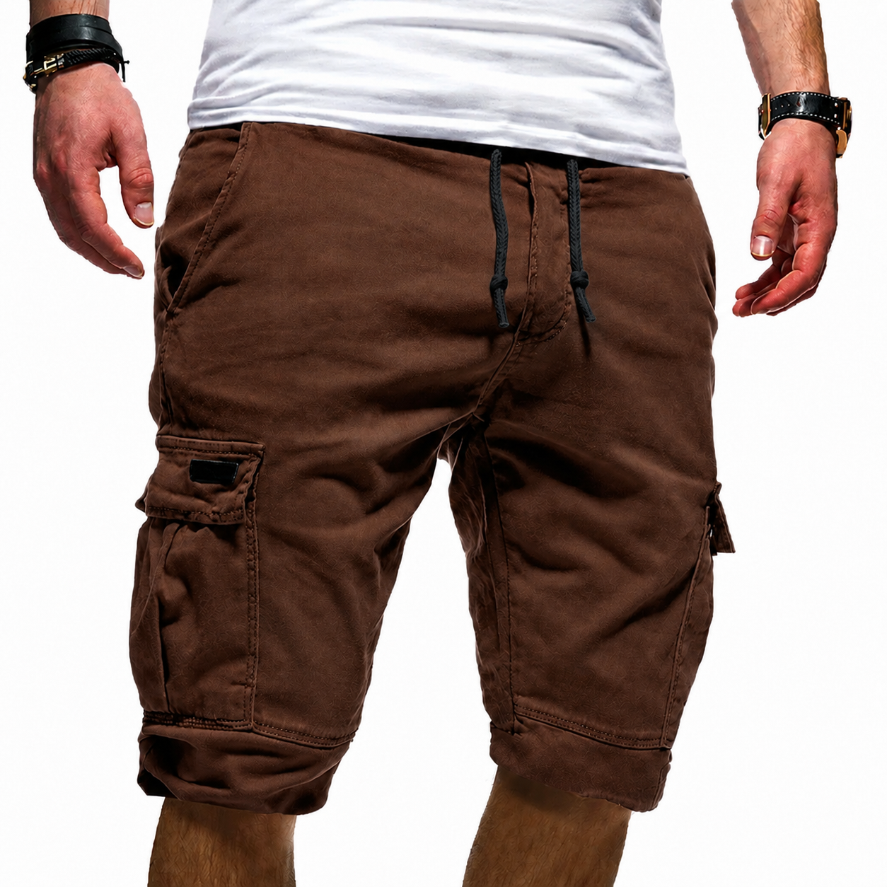 MULTI-POCKET CARGO SHORTS FOR MEN