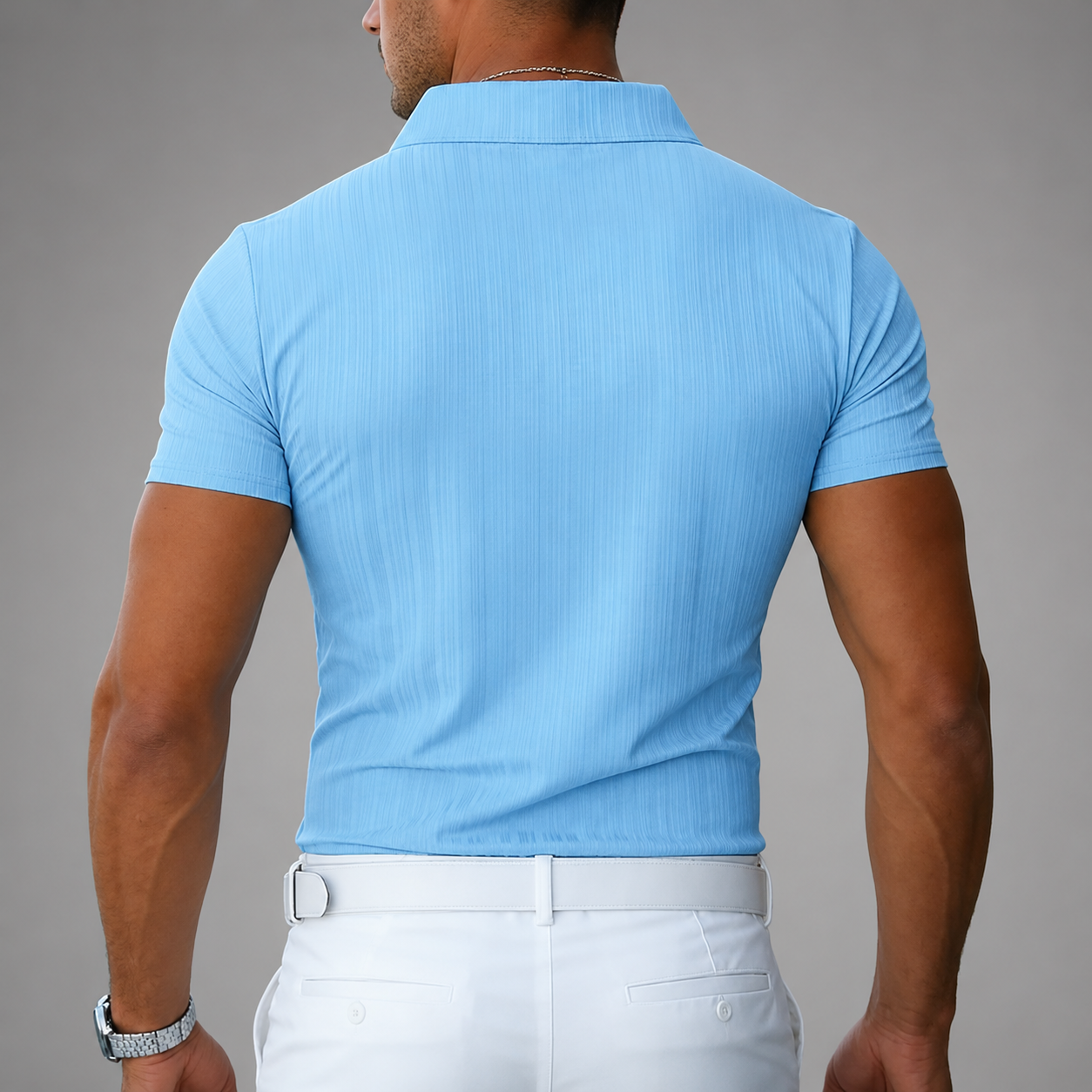 SLIM KNIT POLO FOR MEN
