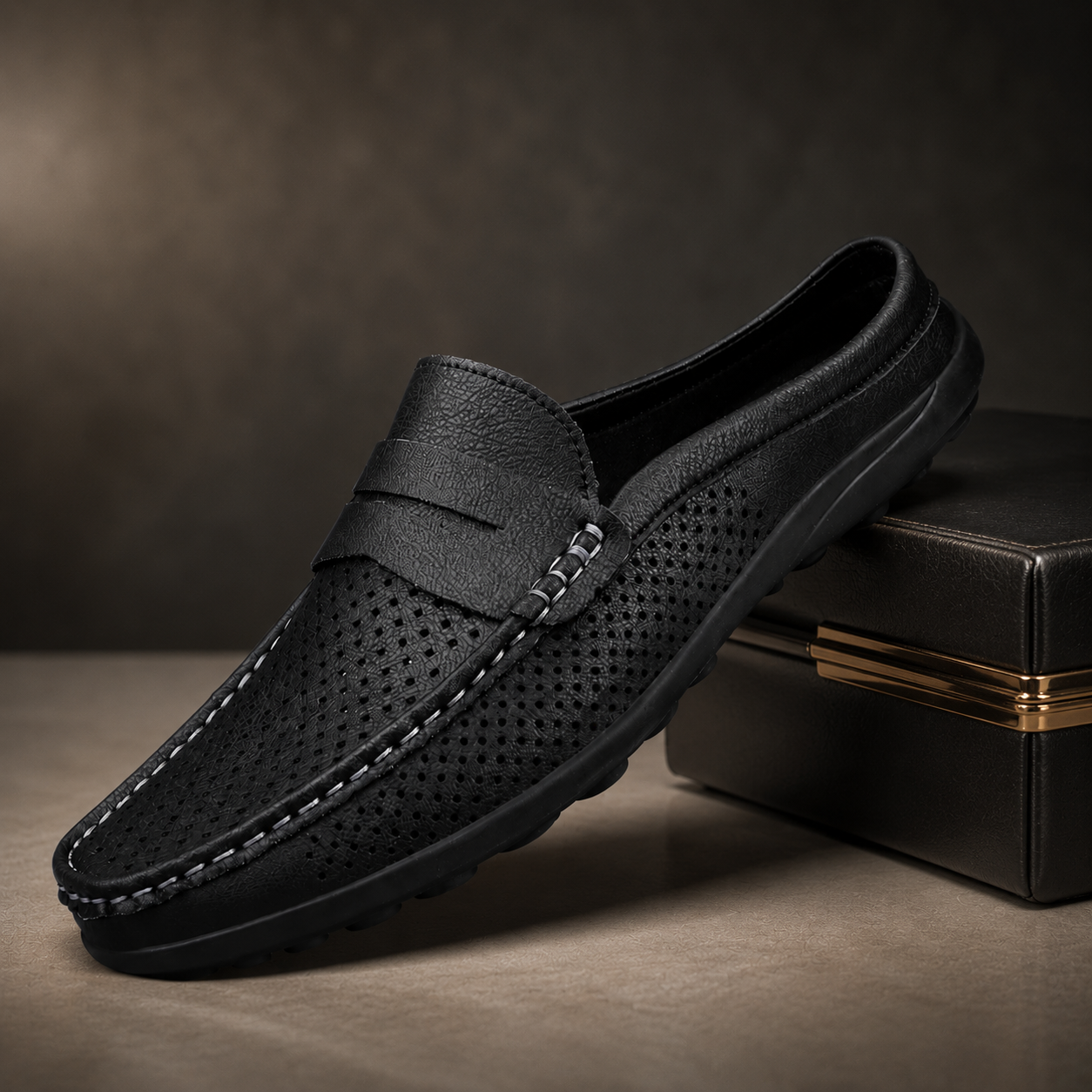 PERFORATED LOAFERS FOR MEN