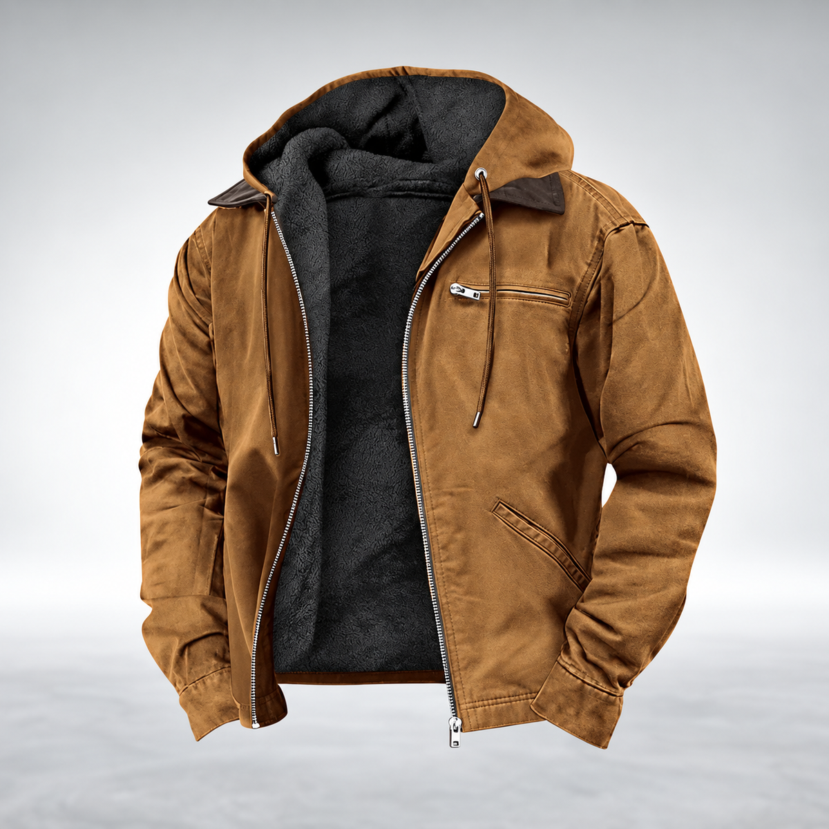 VINTAGE HOODED JACKET FOR MEN