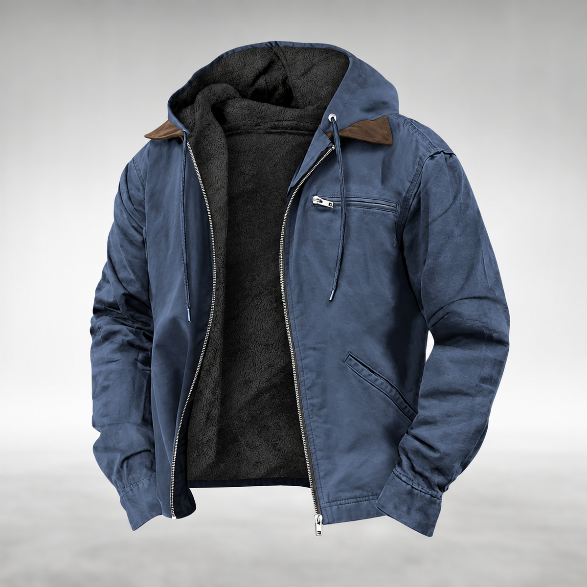 VINTAGE HOODED JACKET FOR MEN