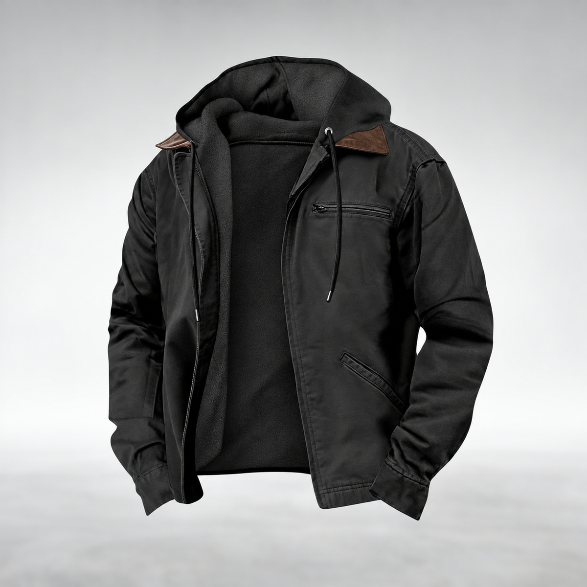 VINTAGE HOODED JACKET FOR MEN