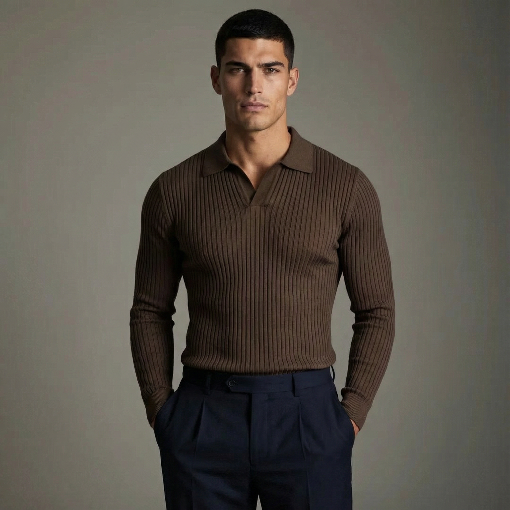 WENTWORTH LONDON | OPEN COLLAR SHIRT FOR MEN