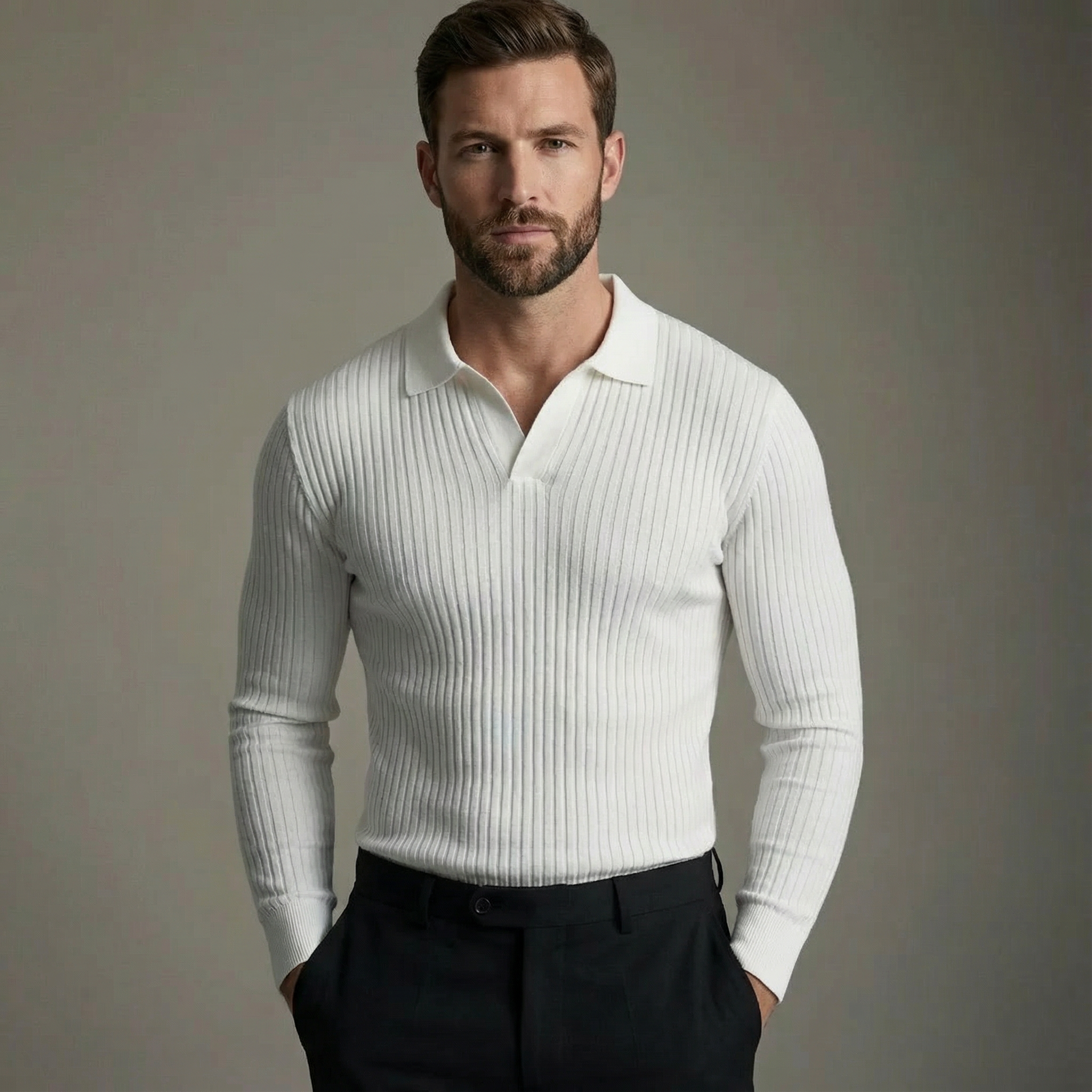 WENTWORTH LONDON | OPEN COLLAR SHIRT FOR MEN