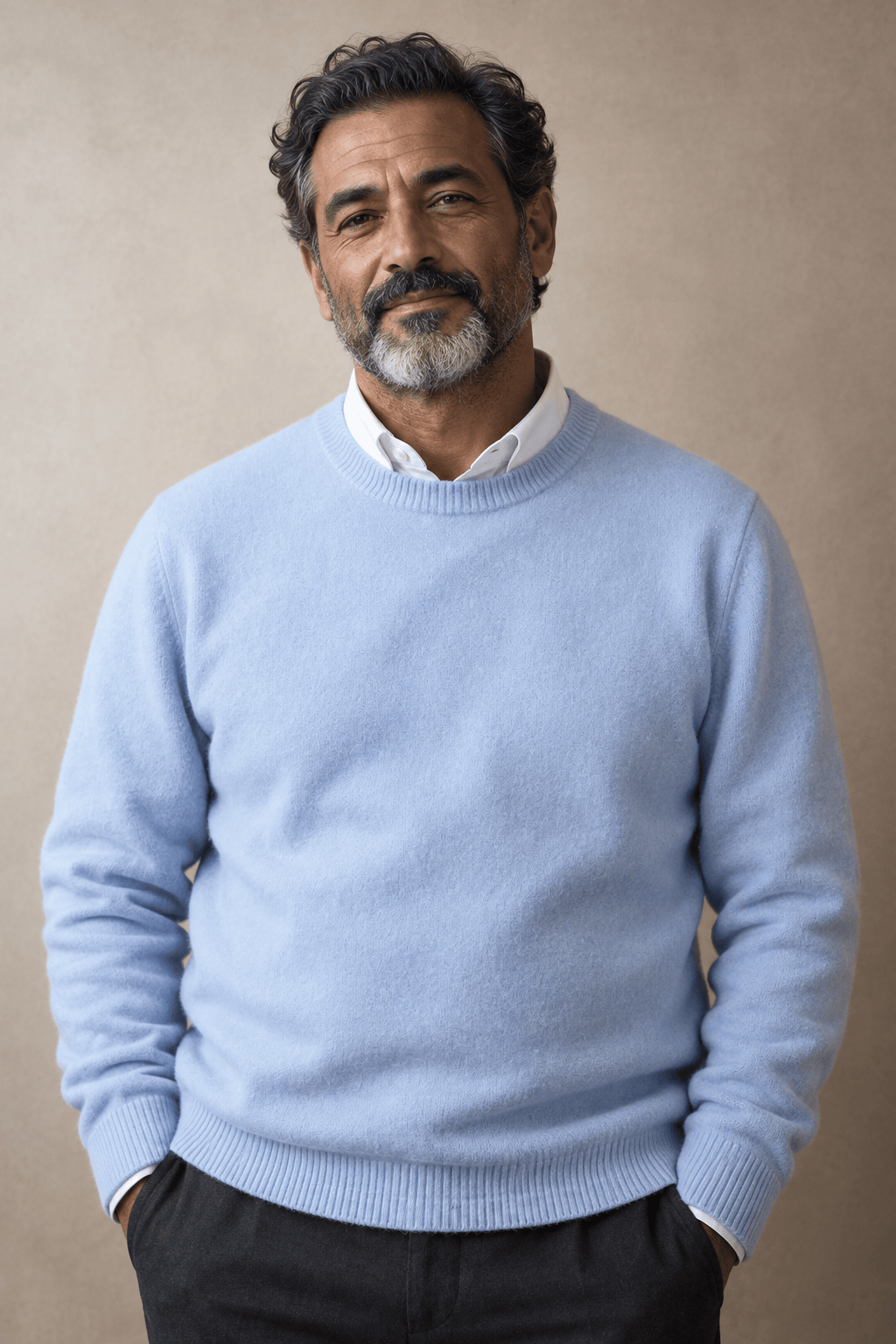 COTTON WOOL CREWNECK FOR MEN