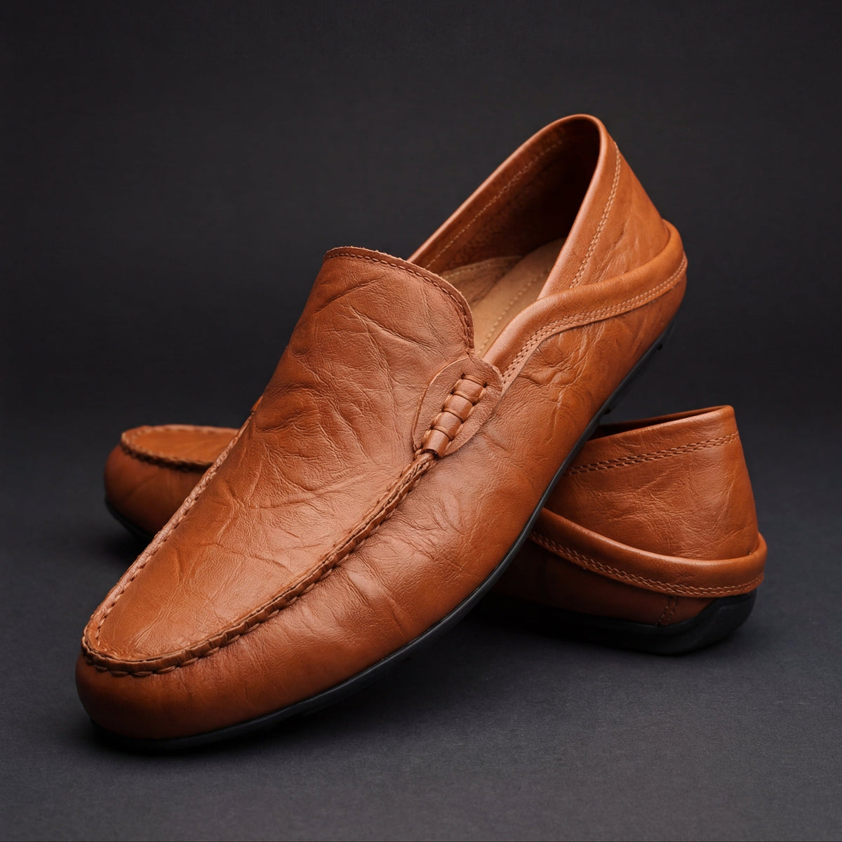 CUSHIONED CLASSIC LOAFERS FOR MEN