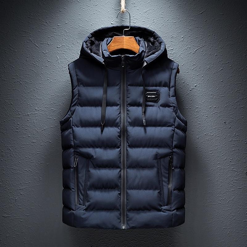 QUILTED SLEEVELESS VEST FOR MEN