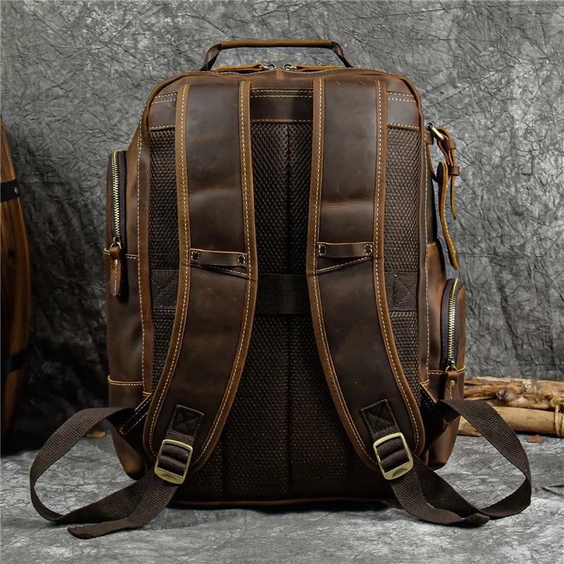 VINTAGE COWHIDE BACKPACK FOR MEN