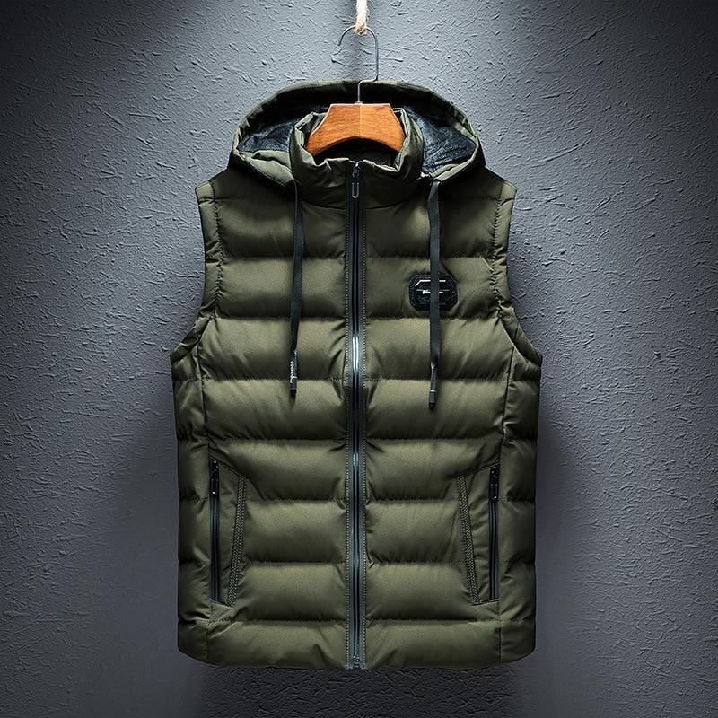 QUILTED SLEEVELESS VEST FOR MEN