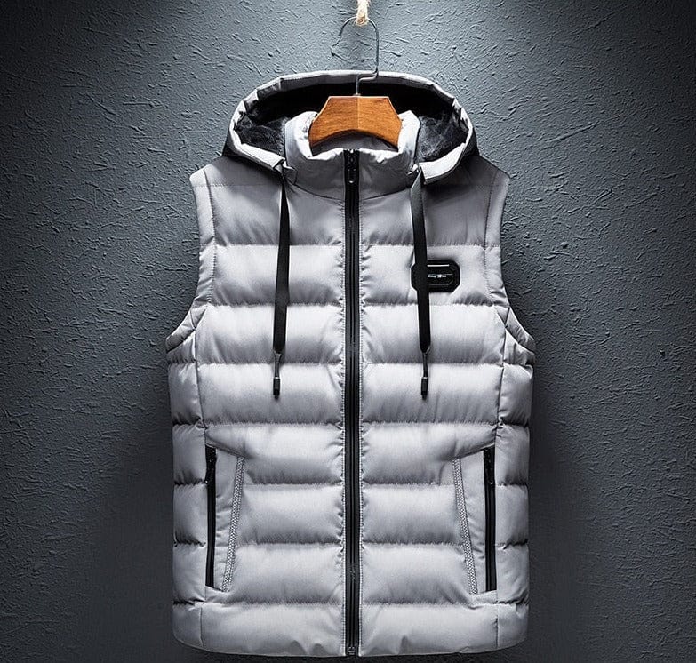 QUILTED SLEEVELESS VEST FOR MEN