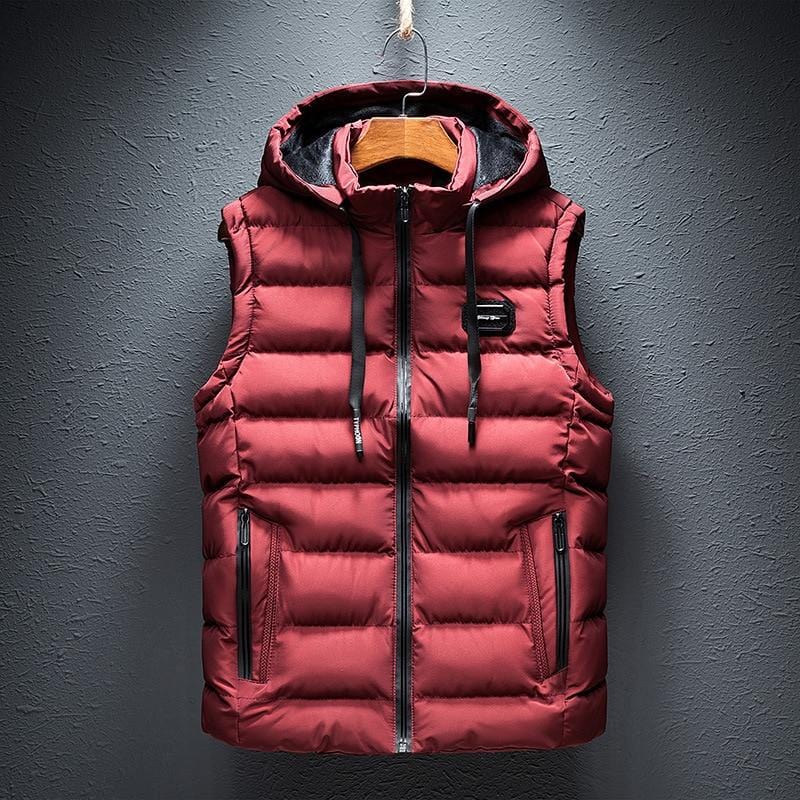 QUILTED SLEEVELESS VEST FOR MEN