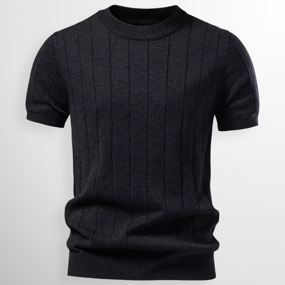RIBBED SWEATER TEE FOR MEN