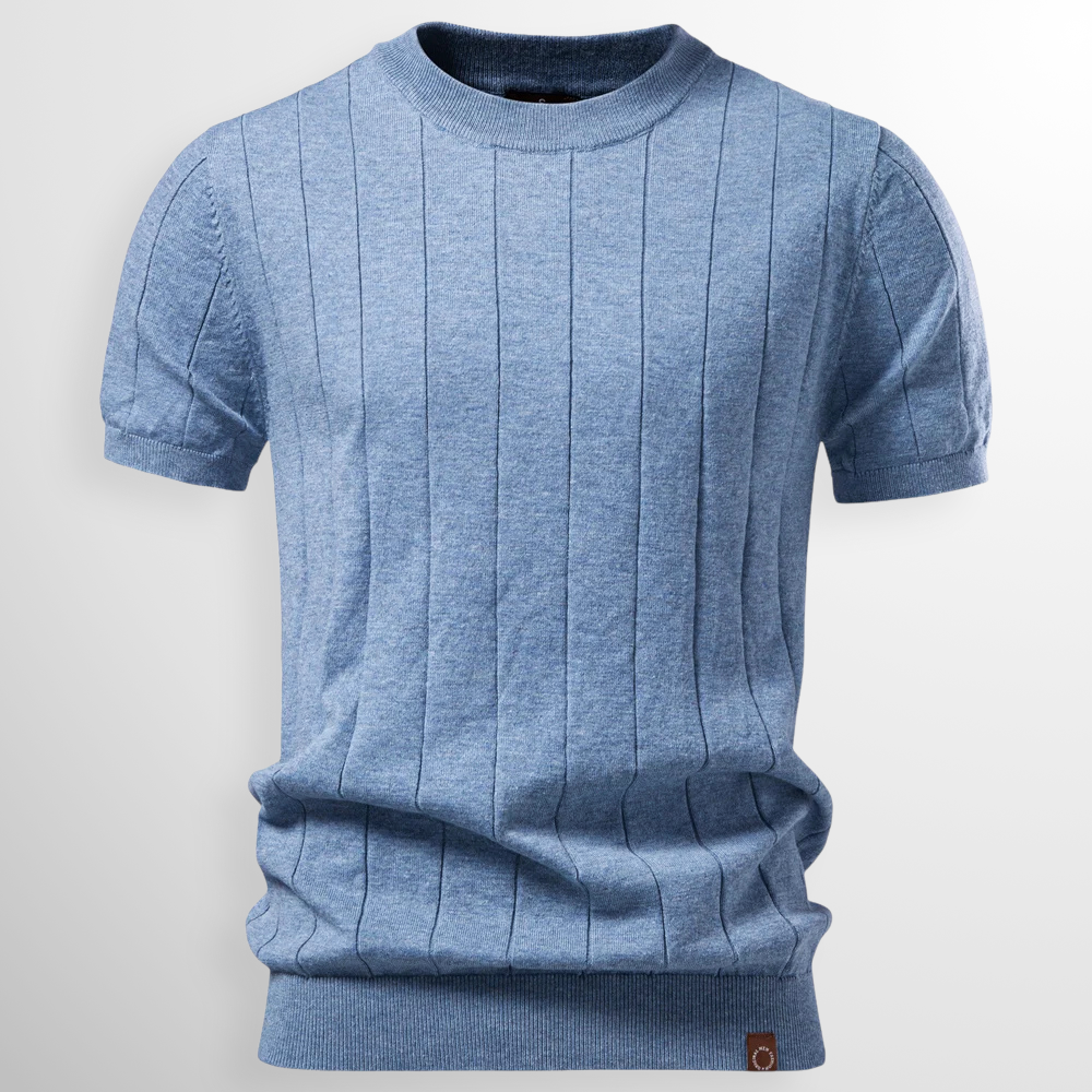 RIBBED SWEATER TEE FOR MEN