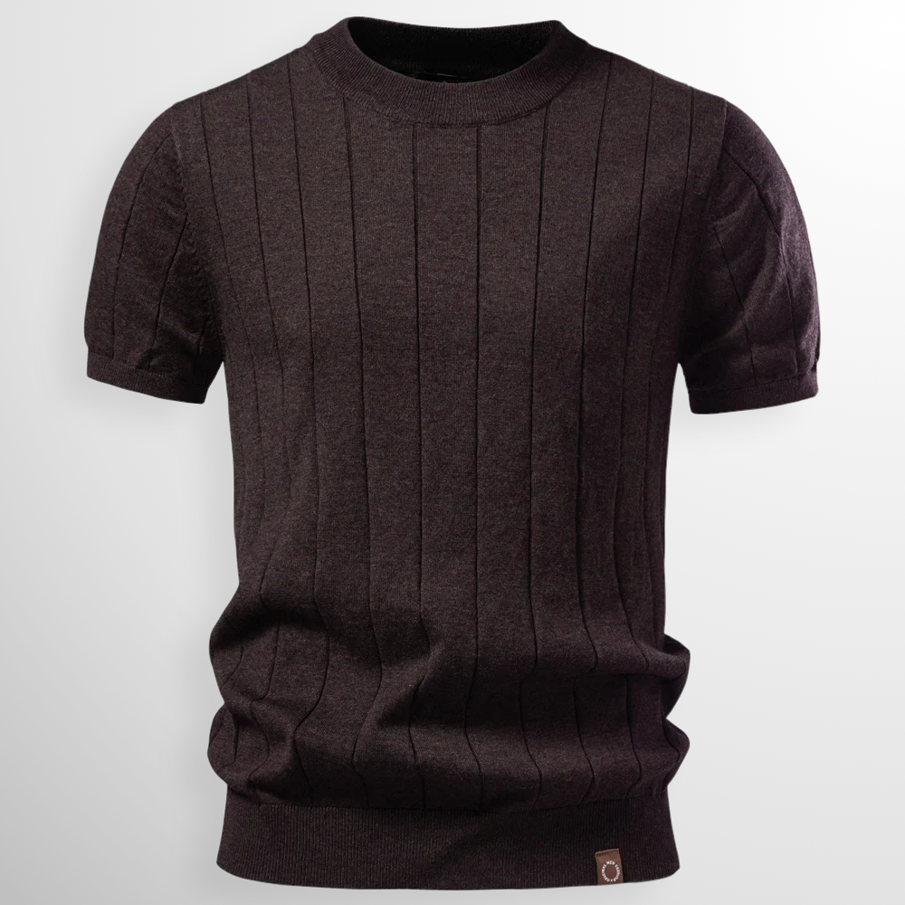RIBBED SWEATER TEE FOR MEN