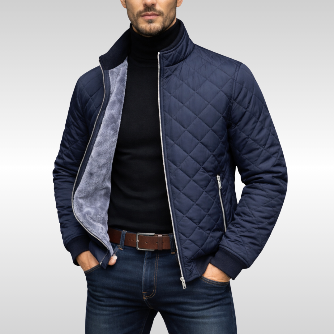 WENTWORTH LONDON | CLASSIC WARM QUILTED WINTER JACKET FOR MEN