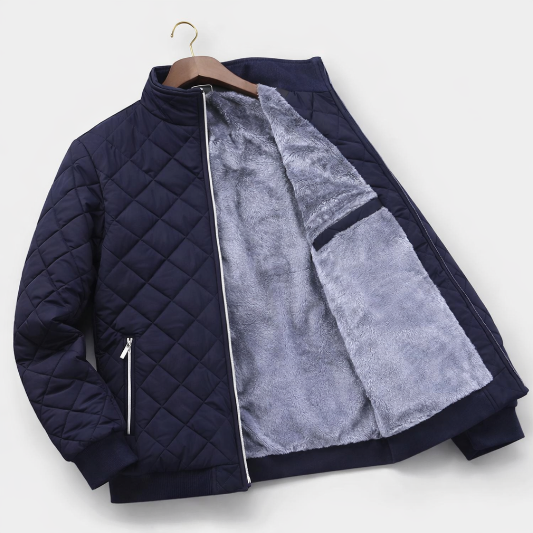 WENTWORTH LONDON | CLASSIC WARM QUILTED WINTER JACKET FOR MEN