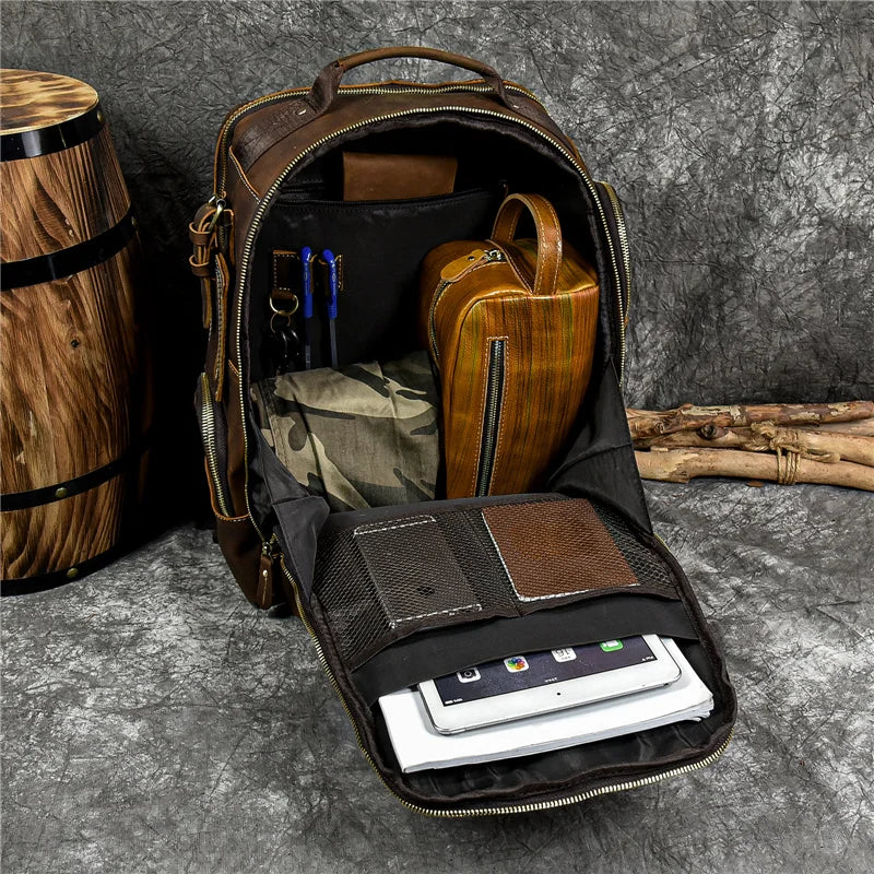VINTAGE COWHIDE BACKPACK FOR MEN