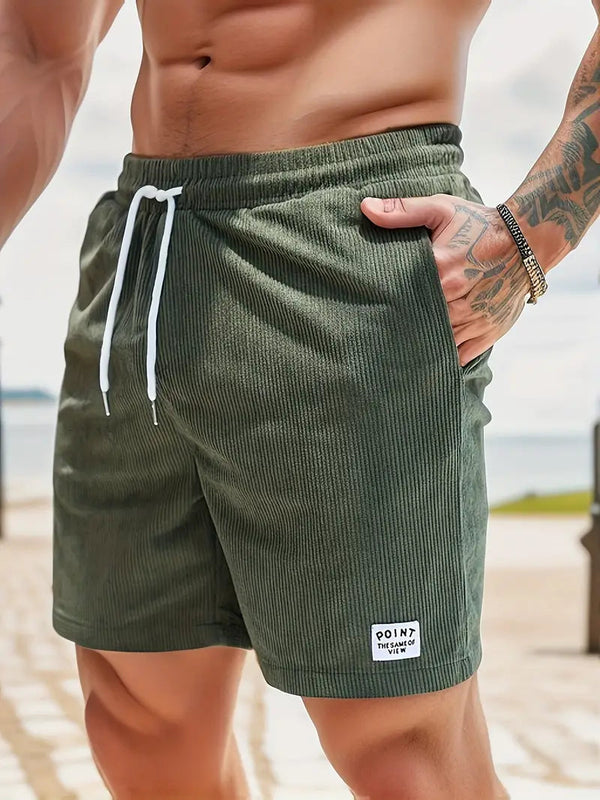 ELASTIC WAIST SWIM SHORTS FOR MEN — alt view