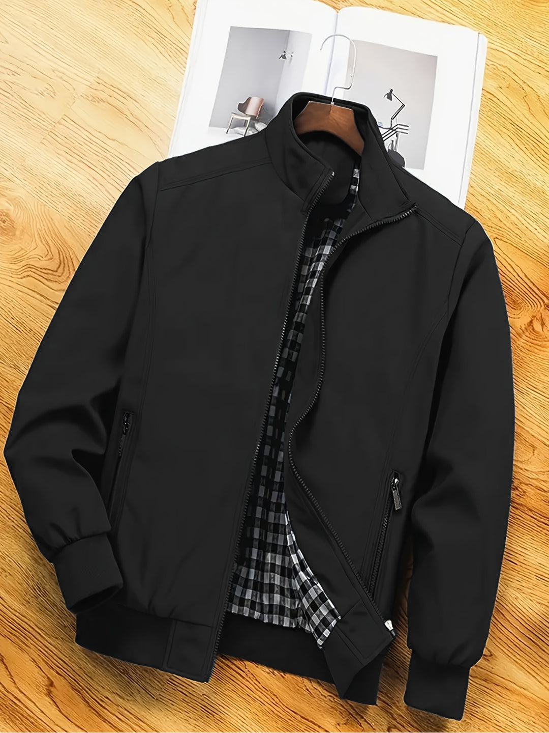 REGULAR FIT ZIP JACKET FOR MEN