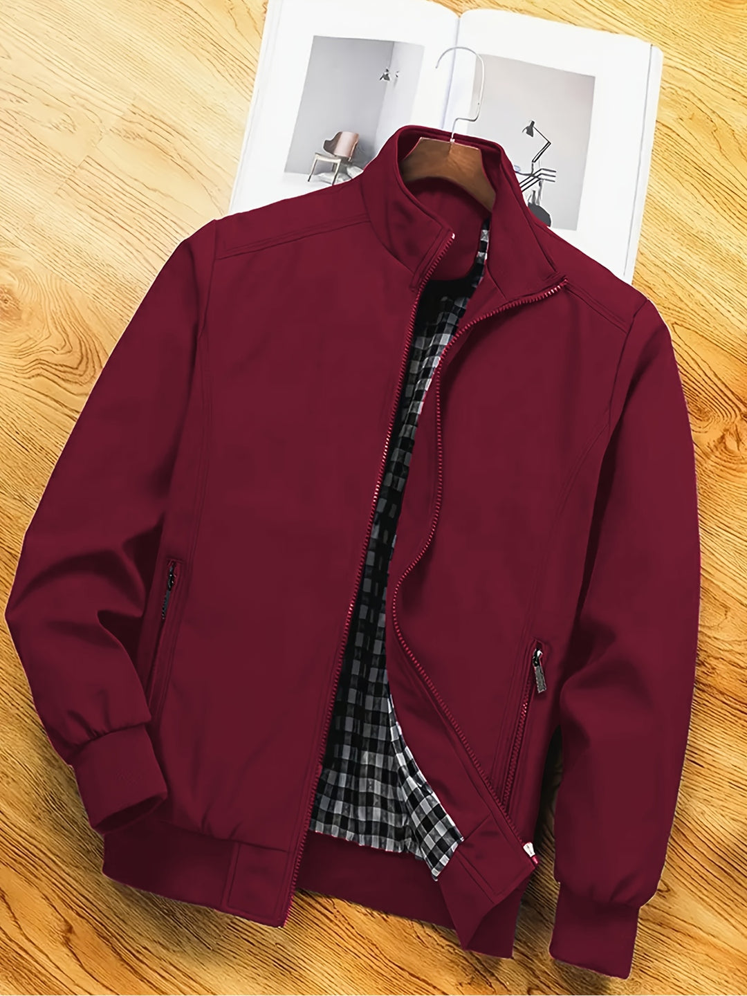 REGULAR FIT ZIP JACKET FOR MEN