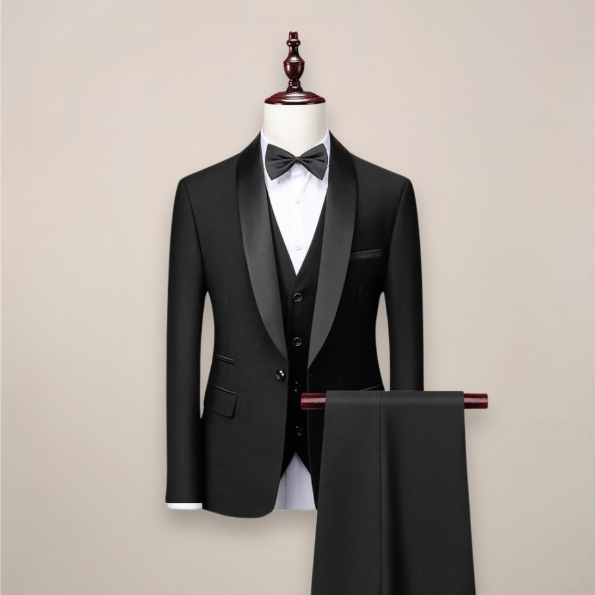 SLIM FIT THREE-PIECE SUIT FOR MEN