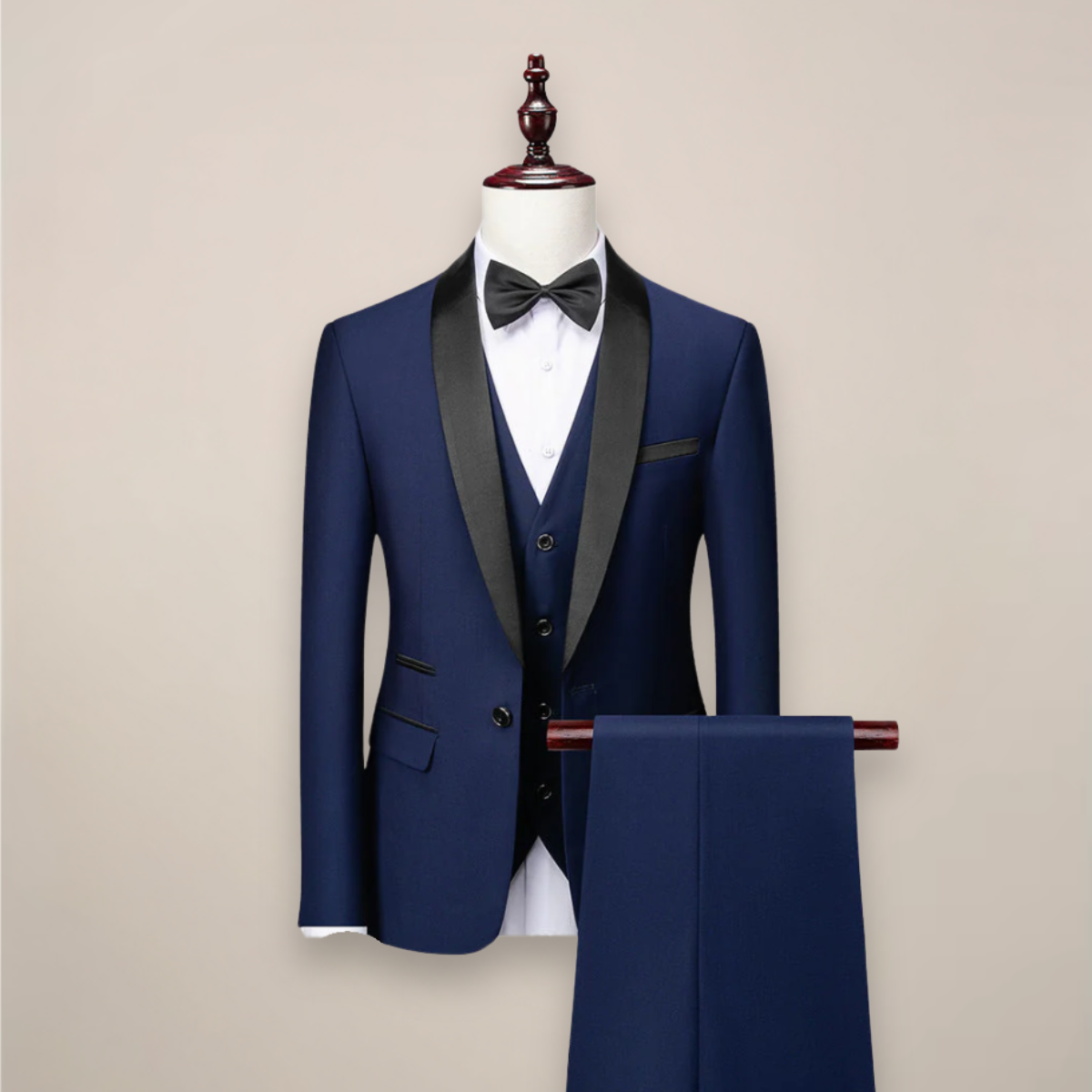 SLIM FIT THREE-PIECE SUIT FOR MEN