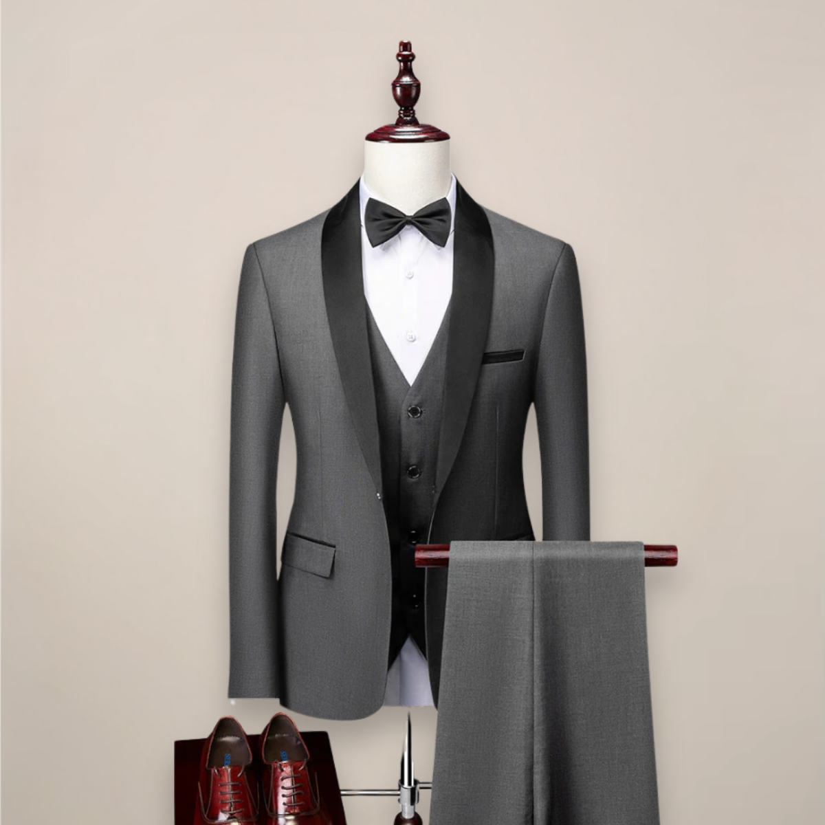 SLIM FIT THREE-PIECE SUIT FOR MEN