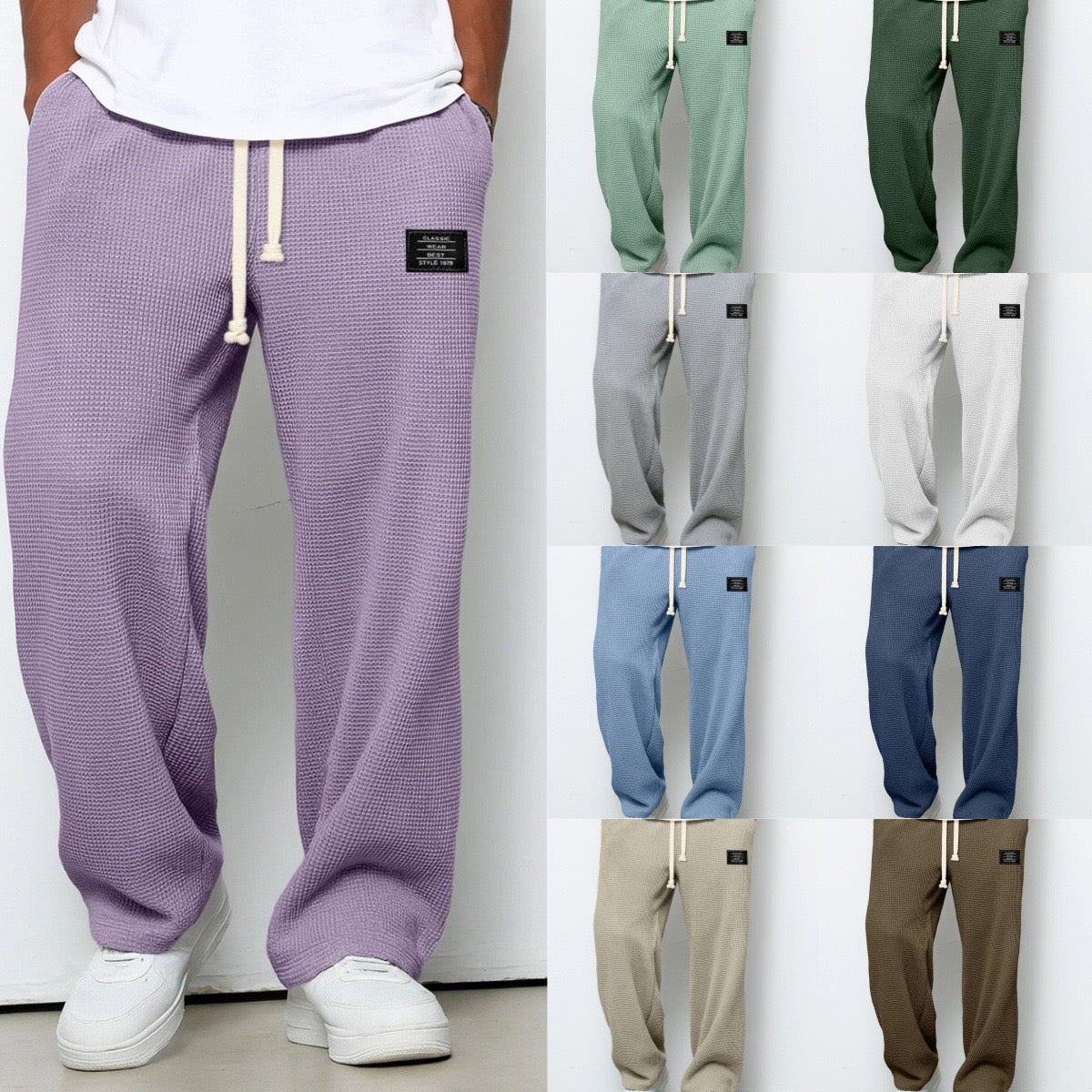 RELAXED DRAWSTRING TROUSERS FOR MEN