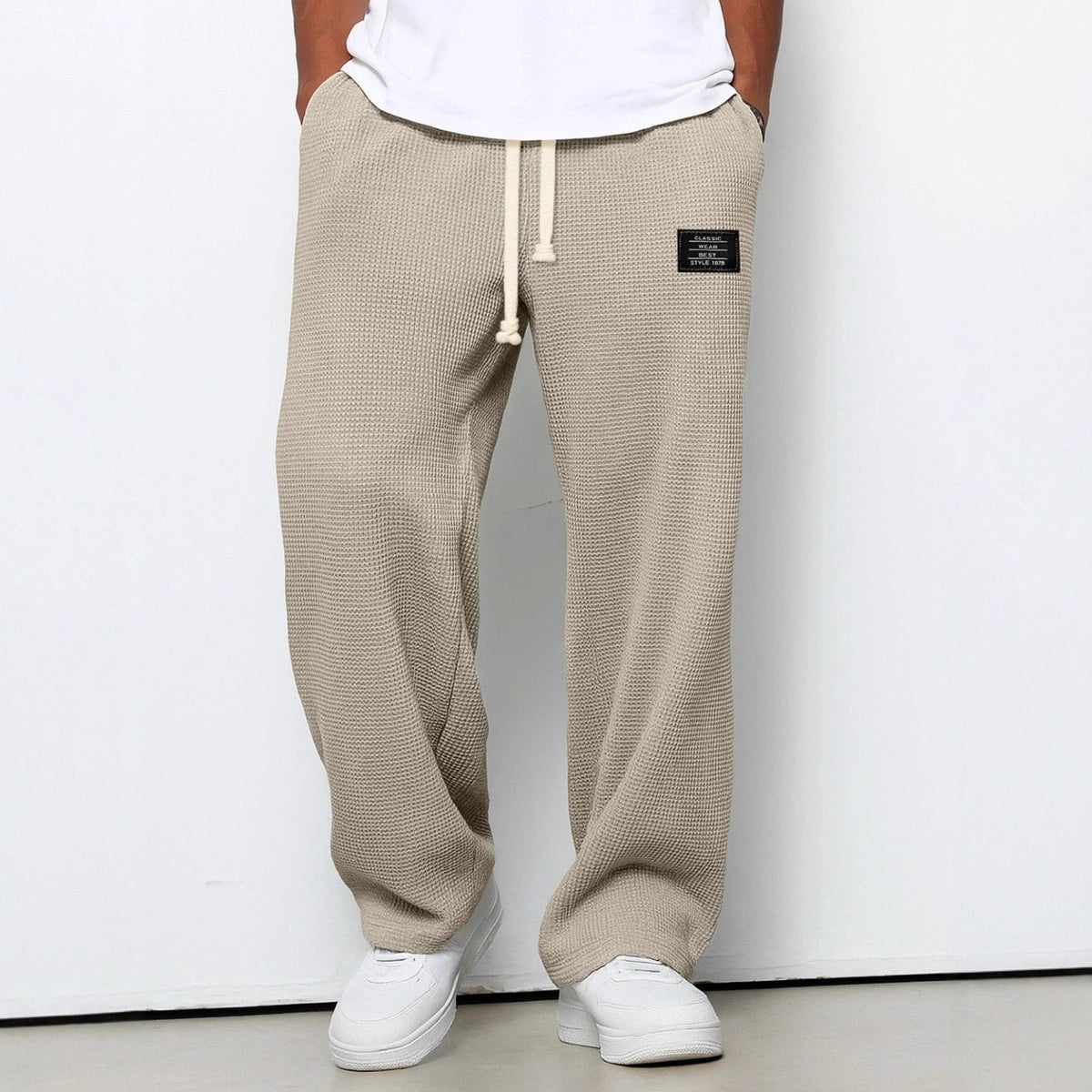 RELAXED DRAWSTRING TROUSERS FOR MEN