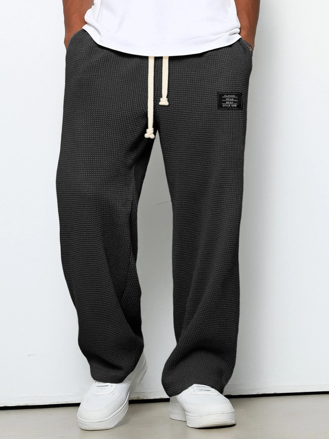 RELAXED DRAWSTRING TROUSERS FOR MEN