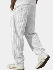 RIBBED WIDE LEG TROUSERS FOR MEN