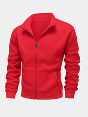 HIGH NECK ZIP HOODIE JACKET FOR MEN