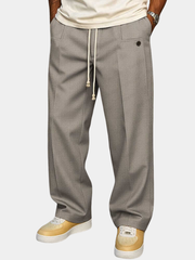 RELAXED COTTON TROUSERS FOR MEN