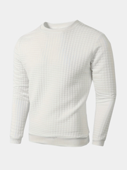 PLAID KNIT PULLOVER FOR MEN