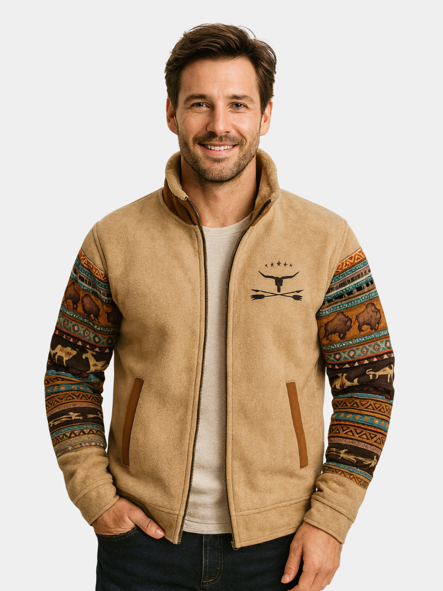 COLORBLOCK HOODED VEST FOR MEN