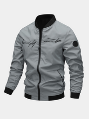 LETTER EMBROIDERED JACKET FOR MEN