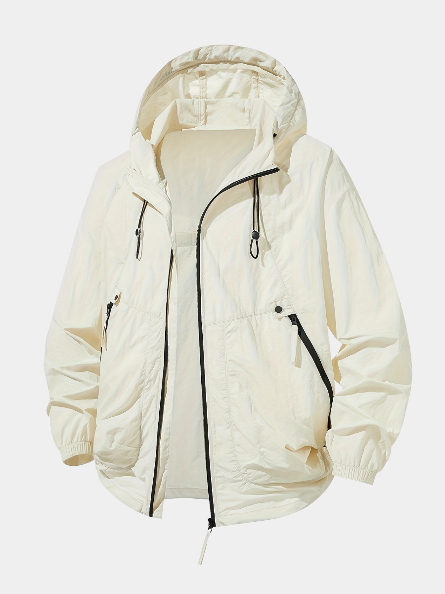 LOOSE FIT HOODED JACKET FOR MEN