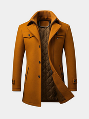CLASSIC WOOL BUTTON COAT FOR MEN
