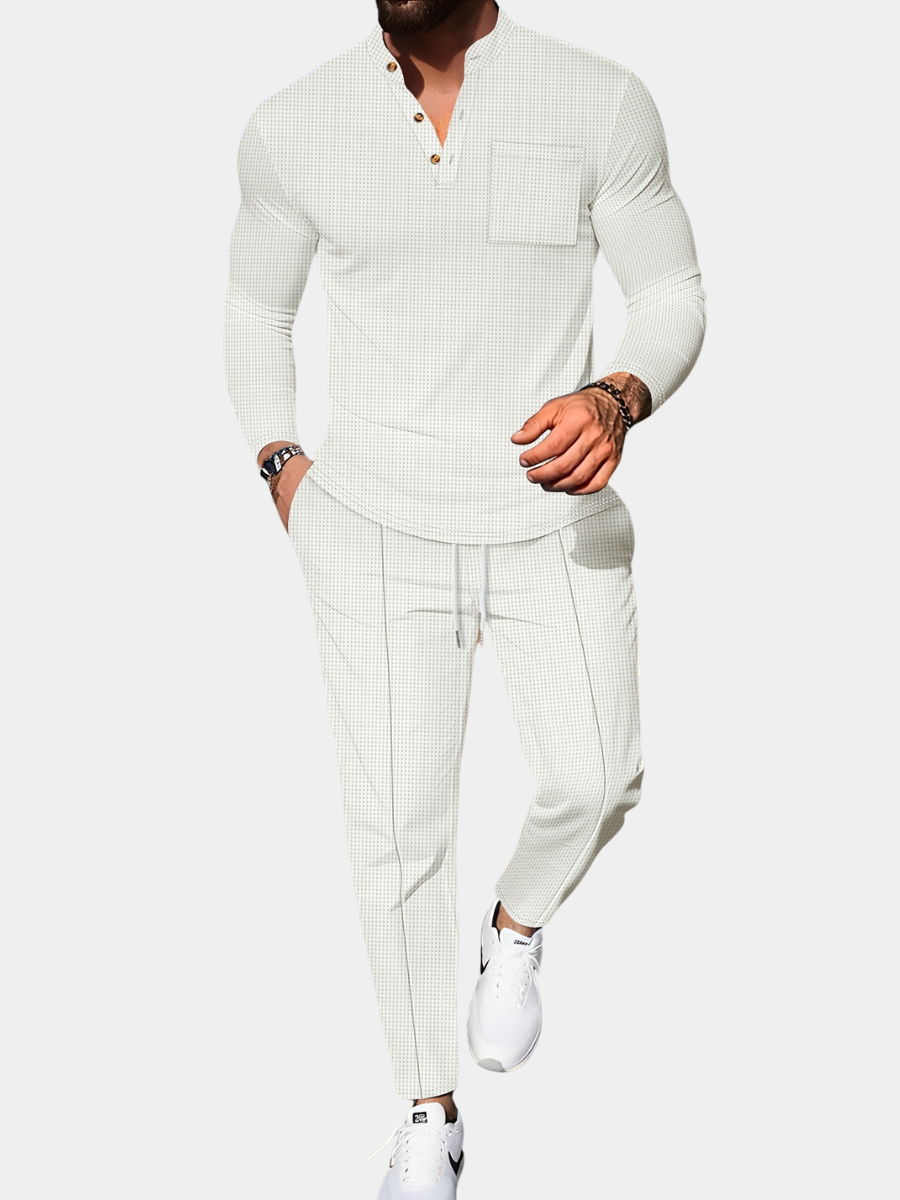 SOLID TWO PIECE SET FOR MEN
