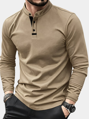BUTTON-UP POLO SHIRT FOR MEN
