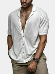 LINEN KNIT SHIRT FOR MEN
