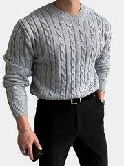 TWISTED KNIT SWEATER FOR MEN