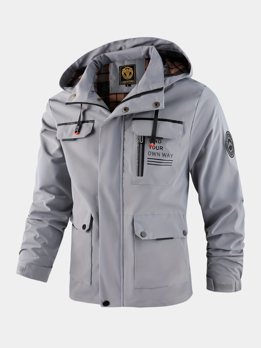 FLARED HOODED JACKET FOR MEN