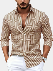 VINTAGE STRIPED SHIRT FOR MEN