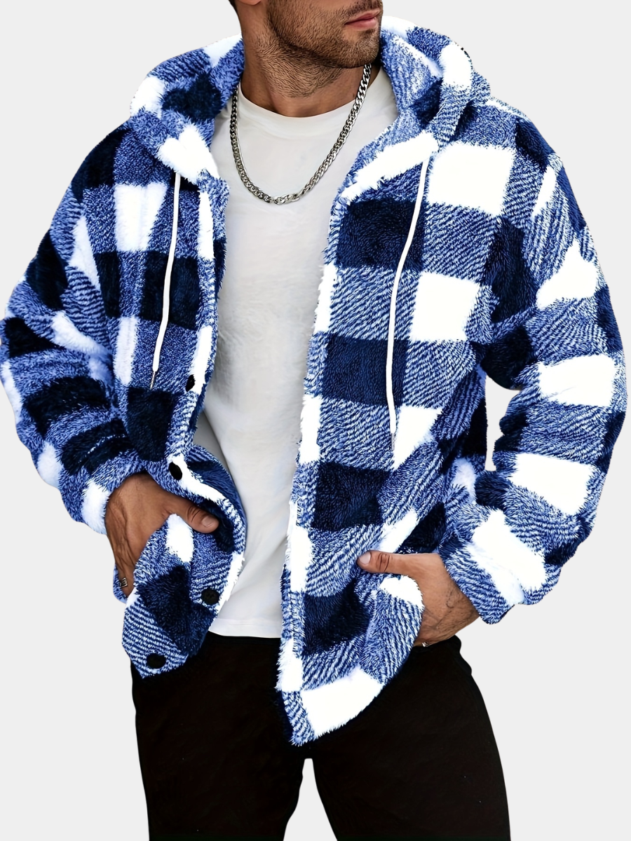 COLOURBLOCK HOODED JACKET FOR MEN