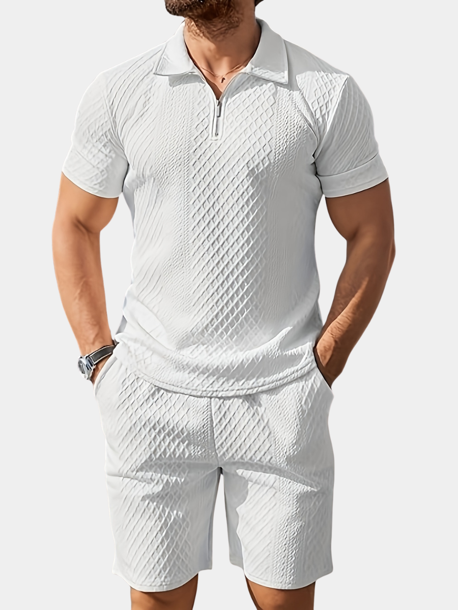 JACQUARD POLO SET FOR MEN