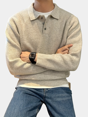 RIBBED POLO FOR MEN